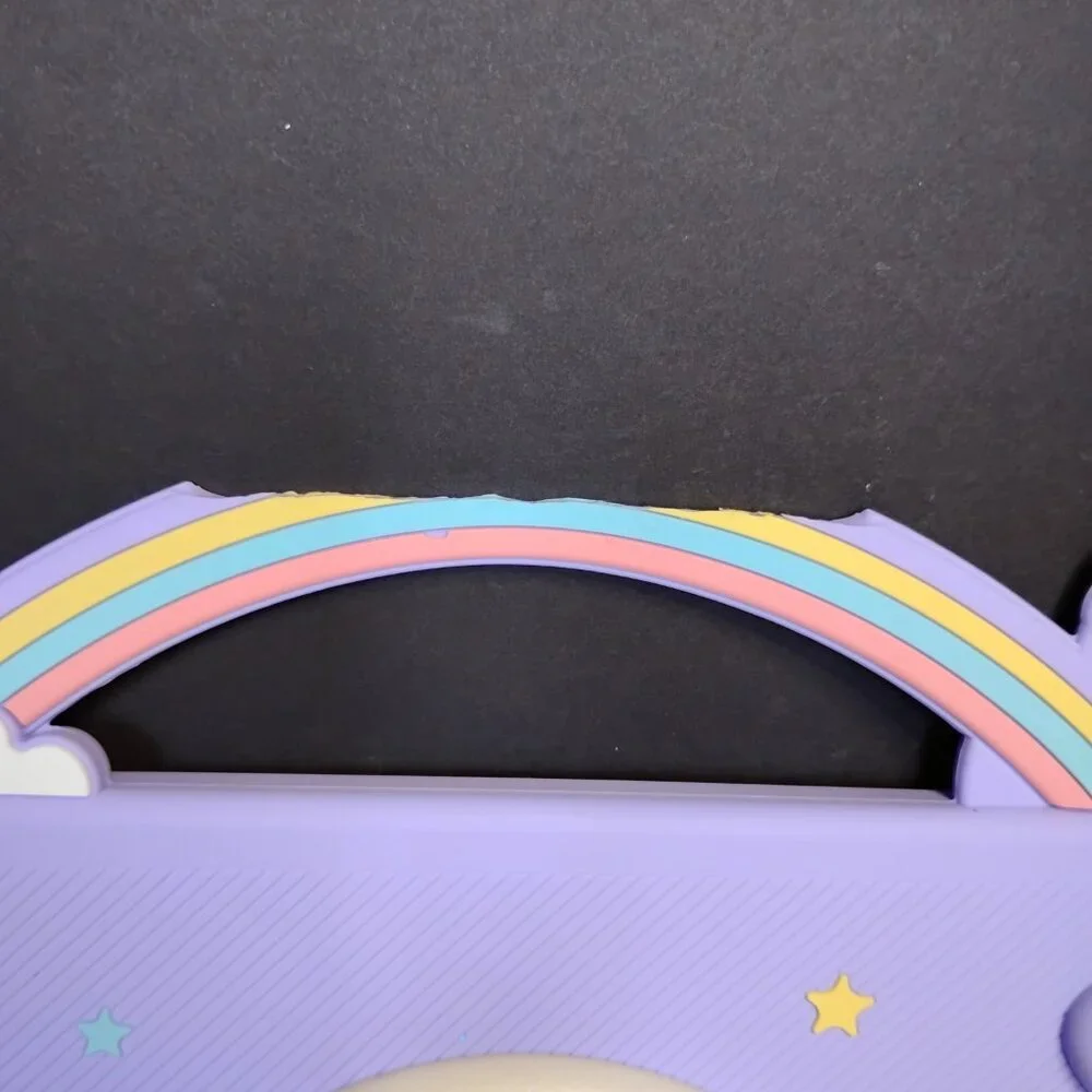 IPad 10.2 Silicone Cover Purple with Unicorns